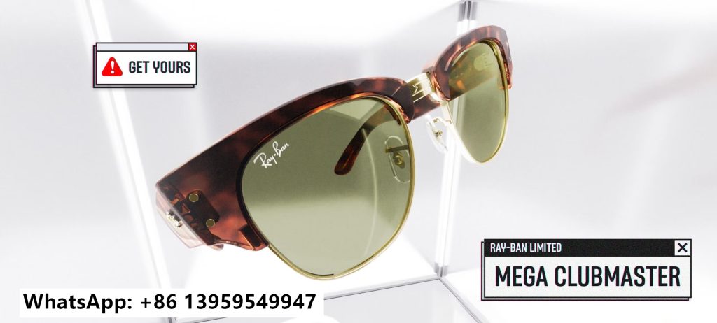 Fake Ray Bans mega clubmaster sunglasses: for glamor and unique beauty